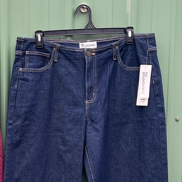 Women’s Denim Baggy Wide Leg Jeans Pants 2-Pack Size XL 16-18 - Picture 3 of 12